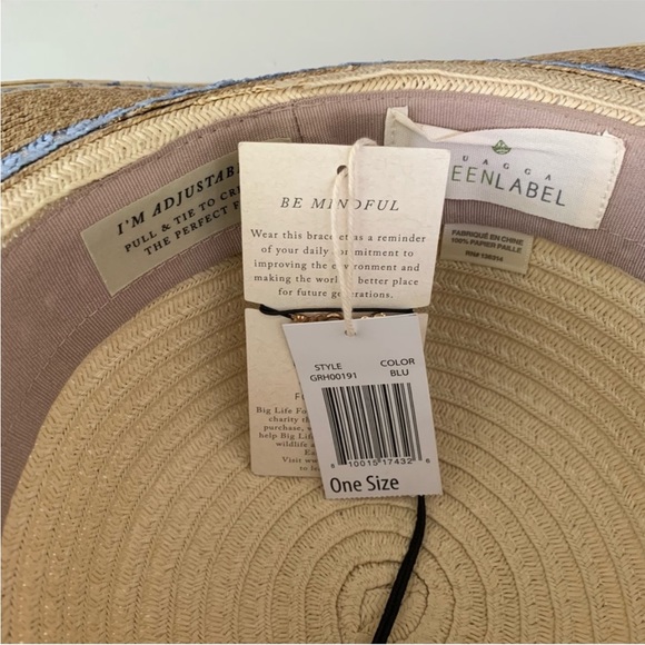 NWT QUAGGA Hat 4.5” brim, light blue and tan - Picture 15 of 15